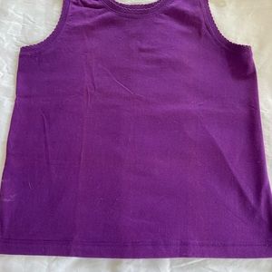 Rafaella Scoop Neck Tank Top Violet Size L